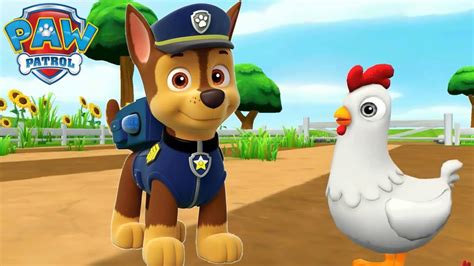 Paw Patrol Rescue World Gameplay Chase Is Chasing The Chickens Youtube