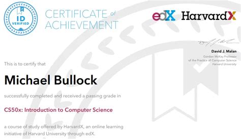 Edx Certificate