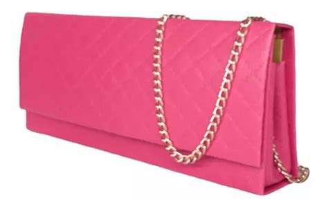 Bolsa Carteira De M O Clutch Madrinha Casamento Formatura Cor Rosa Pink