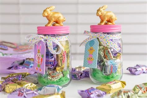 How To Make This Cute Bunny Candy Jar For Easy Diy Easter Decor Posh In Progress