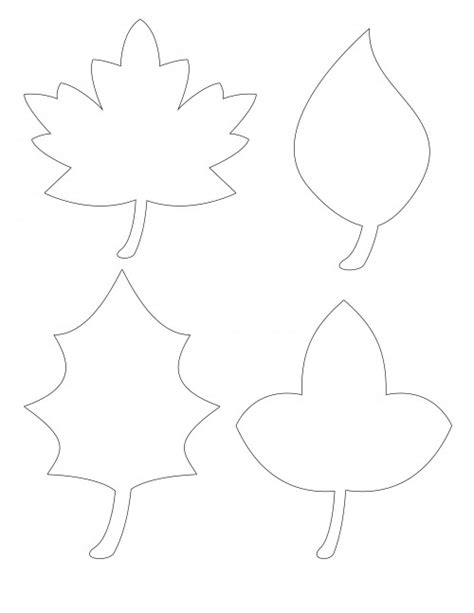 Thanksgiving Leaf Stencils