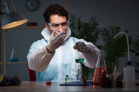 The Medicine Drug Researcher Working In Lab Stock Image Image Of