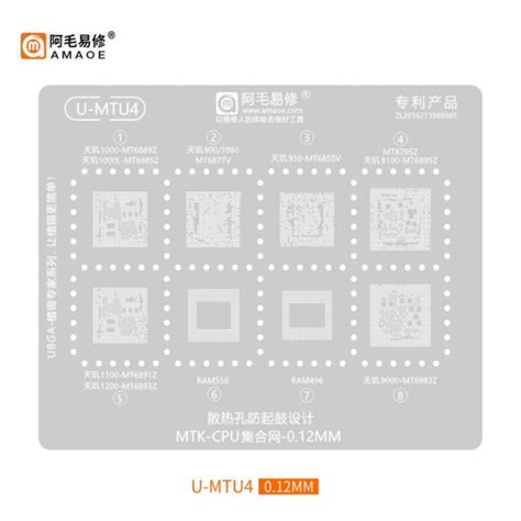 Amaoe U Mtu Stencil For Mtk Cpu Ram Akinfotools