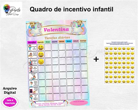 Quadro De Incentivo Infantil Unicórnio Arte Digital Elo7