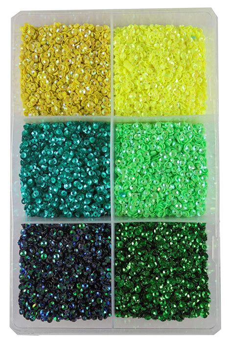 Eshoppee Multi Color Sequins Sitara 100 Gm Box For Jewellery Making