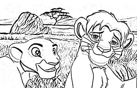 Teen Simba And Nala Coloring Page The Lion King Amino Amino