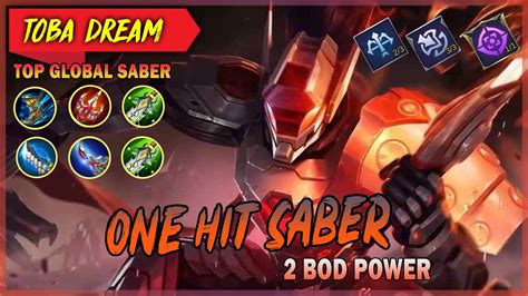 SABER BEST BUILD IN 2020 Saber Gameplay By TOP GLOBAL SABER TOBA