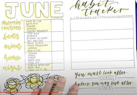 Monthly Habit Tracker In Mindfulness Journal Journal Face Wash