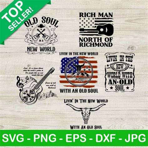 Rich Men North Of Richmond Lyrics Bundle Svg Oliver Anthony Country