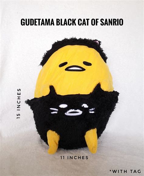 Gudetama Black Cat Hobbies And Toys Toys And Games On Carousell