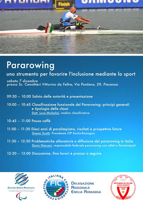 Pararowing Uno Strumento Per Favorire L Inclusione Mediante Lo Sport