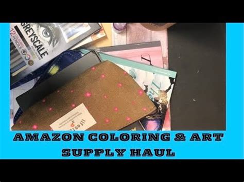 Amazon Haul Coloring Art Supplies Adult Coloring YouTube