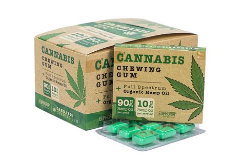 Cannabis Chewing Gum With Hemp Oil 9pcs CBD And Hemp Products