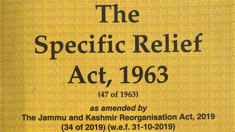 Section Of Specific Relief Act Legalnews Sra Youtubeshorts