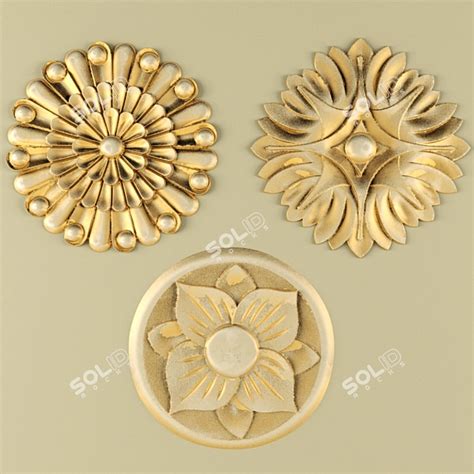 Elegant Stucco Ceiling Design 3D Model - SolidRocks.net