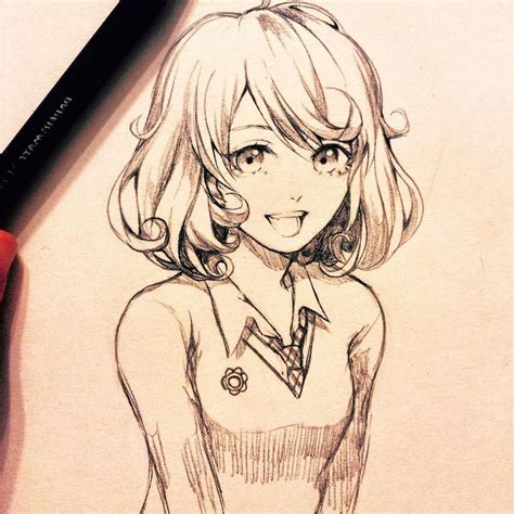 Anime Drawings In Pencil Easy Ingles Thiblases