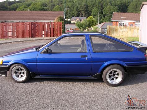 TOYOTA COROLLA GT COUPE LEVIN RWD GTI AE 86 1985 TAX AND MOTED