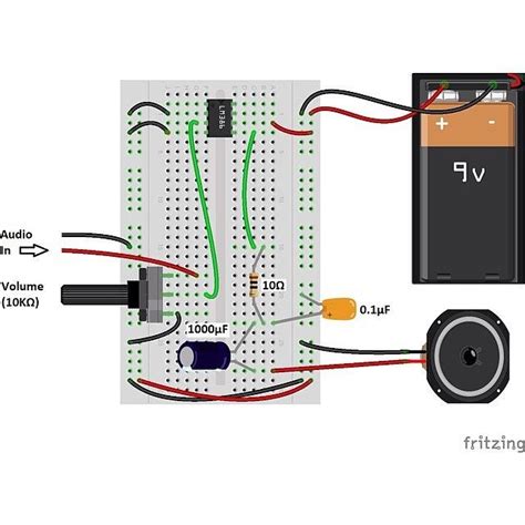 A Minimal Parts Audio Amplifier Powered By The Lm From How To