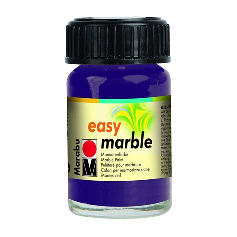 Marabu Easy Marble Marbling Paint Bottle Of 15 Ml Aubergine 039 Home And Kitchen