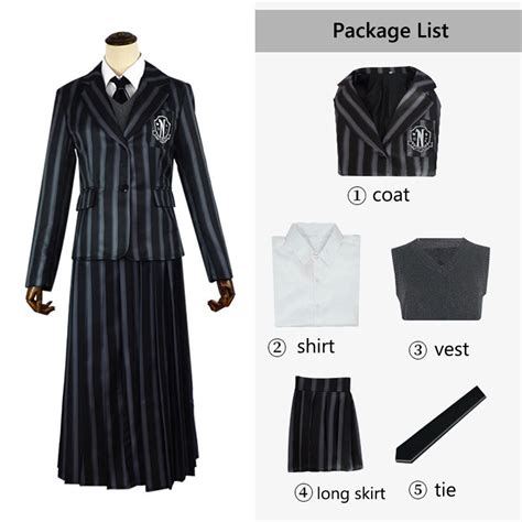 Roda Cosplay Sukienki Wednesday Addams Przebranie Por Wnaj Ceny