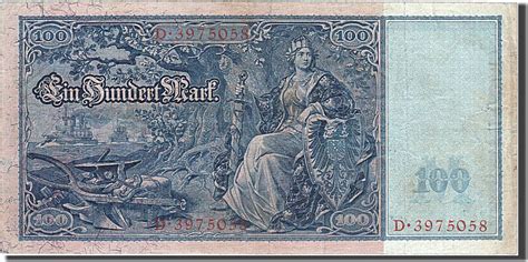 Germany 100 Mark 1910 Banknote 1910 04 21 EF 40 45 MA Shops