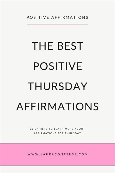 Positive Thursday Affirmations To Boost Your Mood