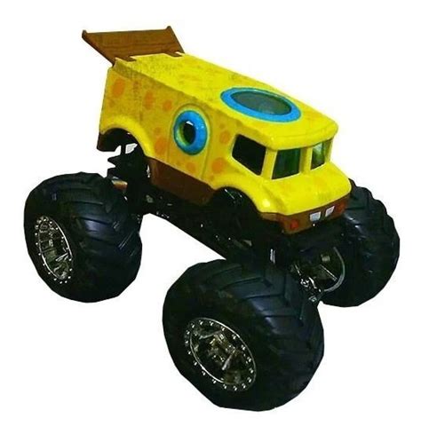 Hot Wheels Monster Trucks Bob Esponja Miniatura 1 64 Carrinh Frete grátis