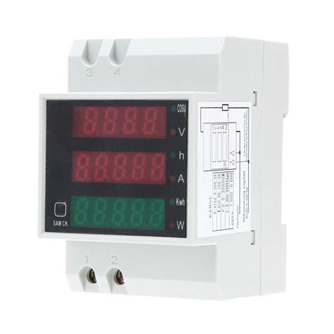 AC80 300V 100A Multi funcional Din Digital Rail atual tensão Fator de