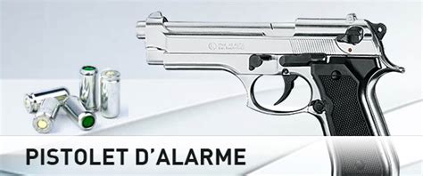 Pistolet dalarme 9mm PAK catégorie D à blanc kimar bruni umarex