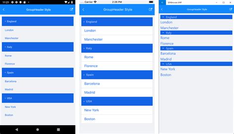 Xamarin Listview Documentation Groupheader Style Telerik Ui For Xamarin