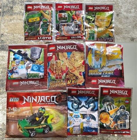 Lego Ninjago Collectible Minifigure Foil Lot New Sealed Rare Minifigs