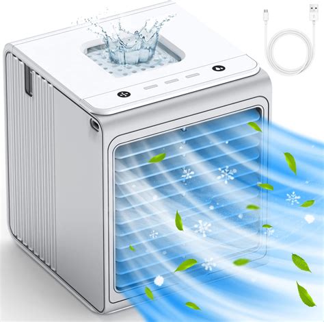 Portable Mini Air Conditioner Breezewell 3 In 1 2000mah Battery Powered Evaporative