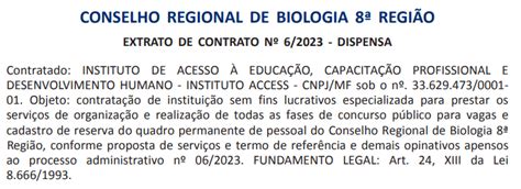 Concurso CRBio 8 SAIU EDITAL Iniciais De R 7 9 Mil