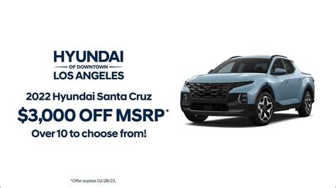 2022 Hyundai Santa Cruz At Hyundai Of Downtown Los Angeles Youtube