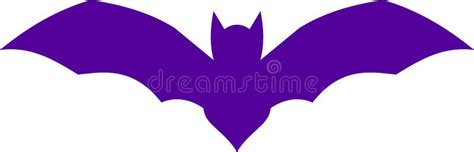 Halloween Flying Bat Silhouette. Flat Vector Illustration. Stock Vector ...