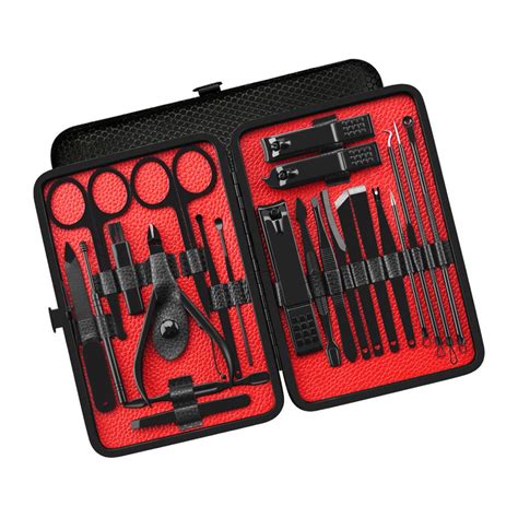 23 pcs Kit de Manicure e Pedicure de Aço Inoxidável Conjunto de