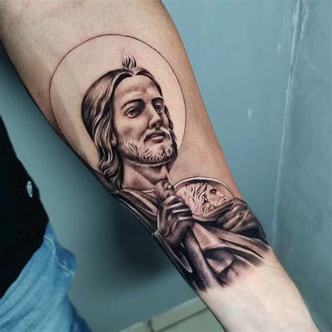 San Judas Tadeo Tattoo Small