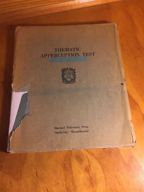 S Thematic Apperception Test Tat By Henry A Murray M D Harvard