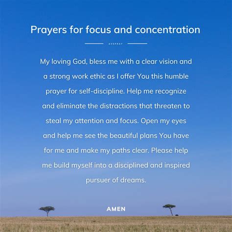 Prayers For Focus And Concentration Avepray