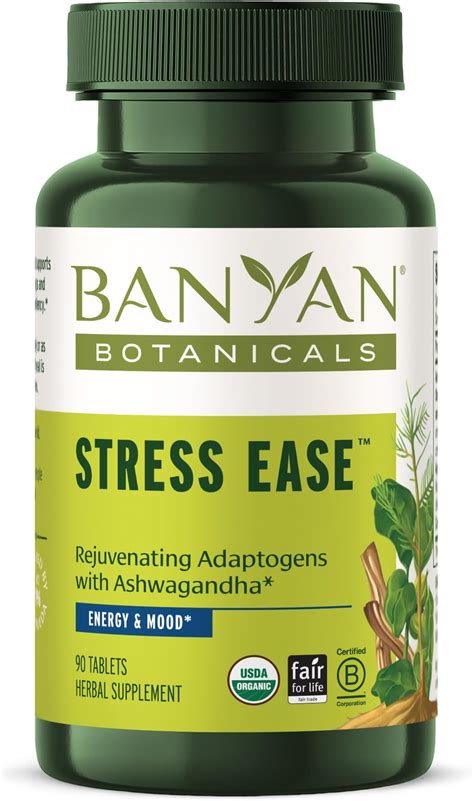 Banyan Botanicals Stress Ease Organic Herbal Supplement