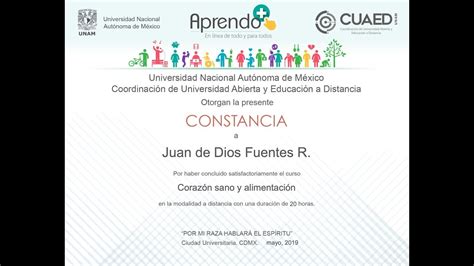 Nuevos Cursos Online De La Unam Con Certificado Gratis Youtube