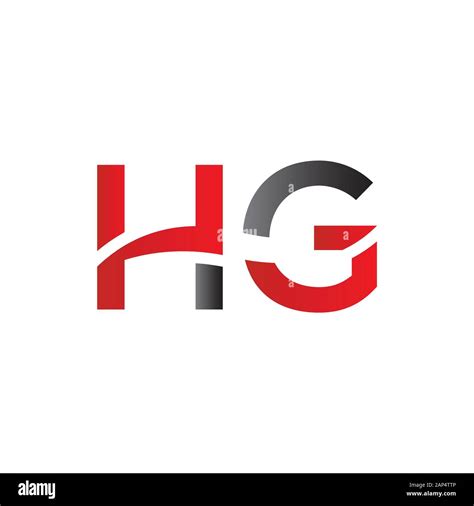 Letter HG Logo Design Vector Template Initial Linked Letter HG Vector