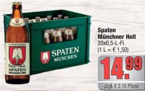 Spaten M Nchner Hell X L Fl Angebot Bei Alldrink