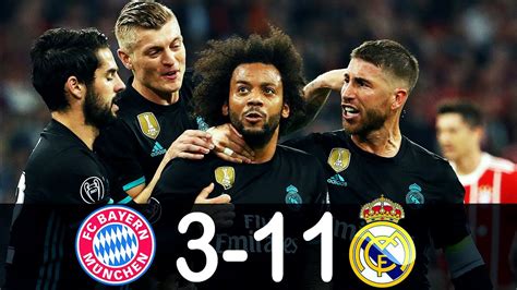 ريال مدريد وبايرن ميونخ 11 3