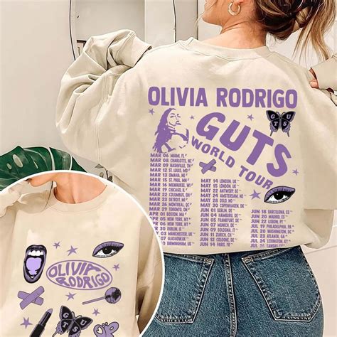 Olivia Rodrigo Guts Png Olivia Rodrigo Guts Merch Guts Tour 2024 Png