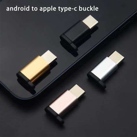 Micro Usb To Usb C Adapter 8 Packsaluminum Usb Type C Adapter Convert Connector With Keychain