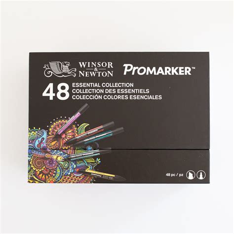 Winsor And Newton Promarker Set 48 Essential Collection Splendith