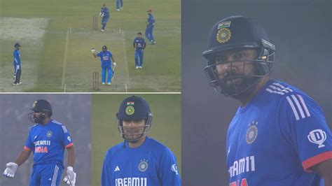 IND Vs AFG Watch Rohit Sharma Yell At Shubman Gill After His Ball