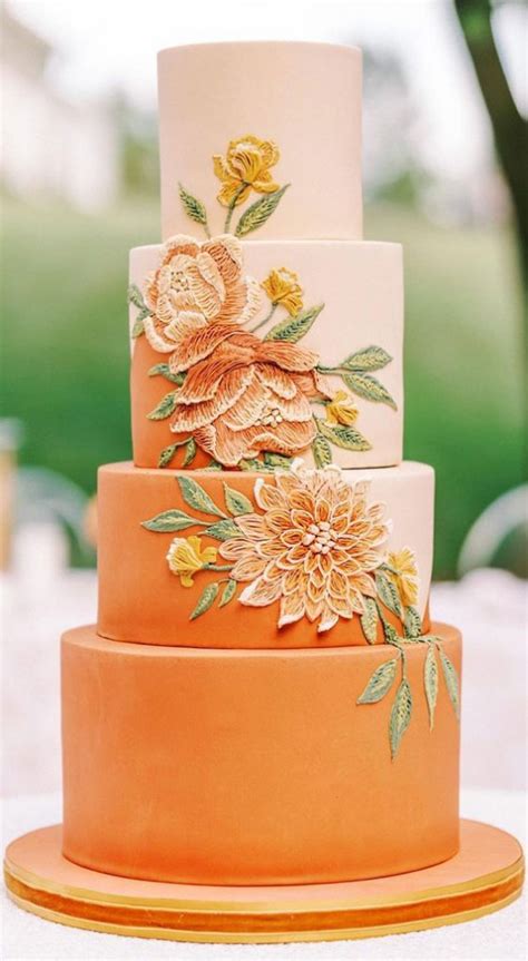 Beautiful Wedding Cakes To Suit Different Styles Sunset Tone Four