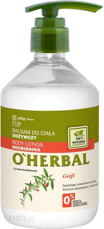 Elfa Pharm Oherbal Balsam do Ciała Odżywczy Goji 500ml Opinie i ceny